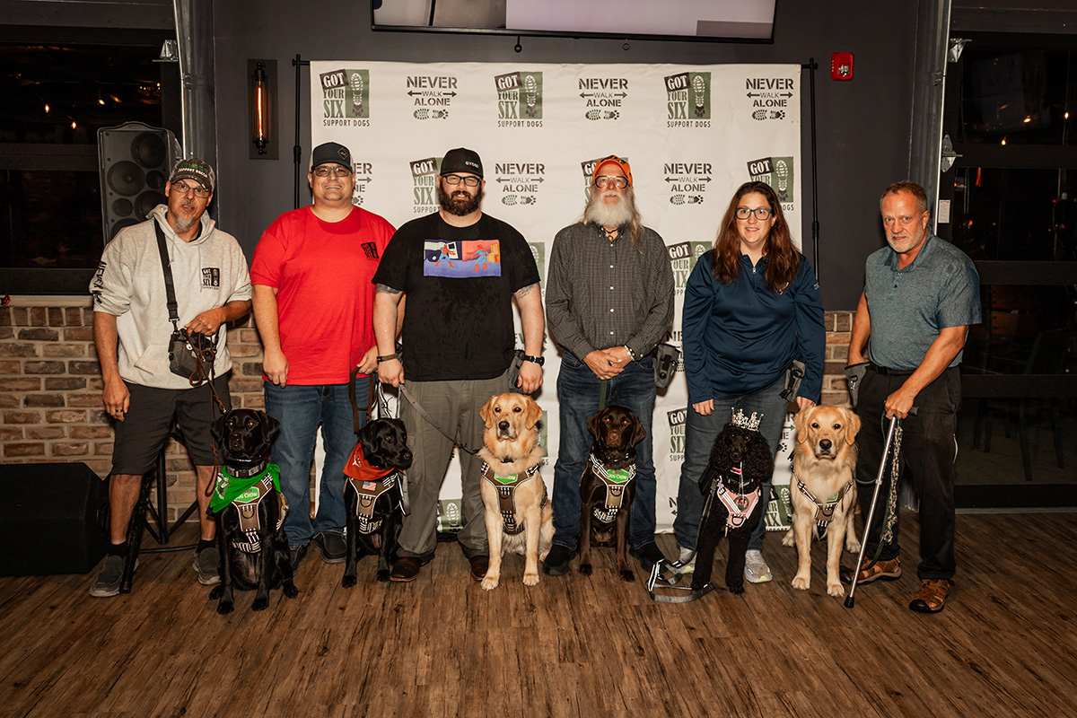 class members of dog training academy